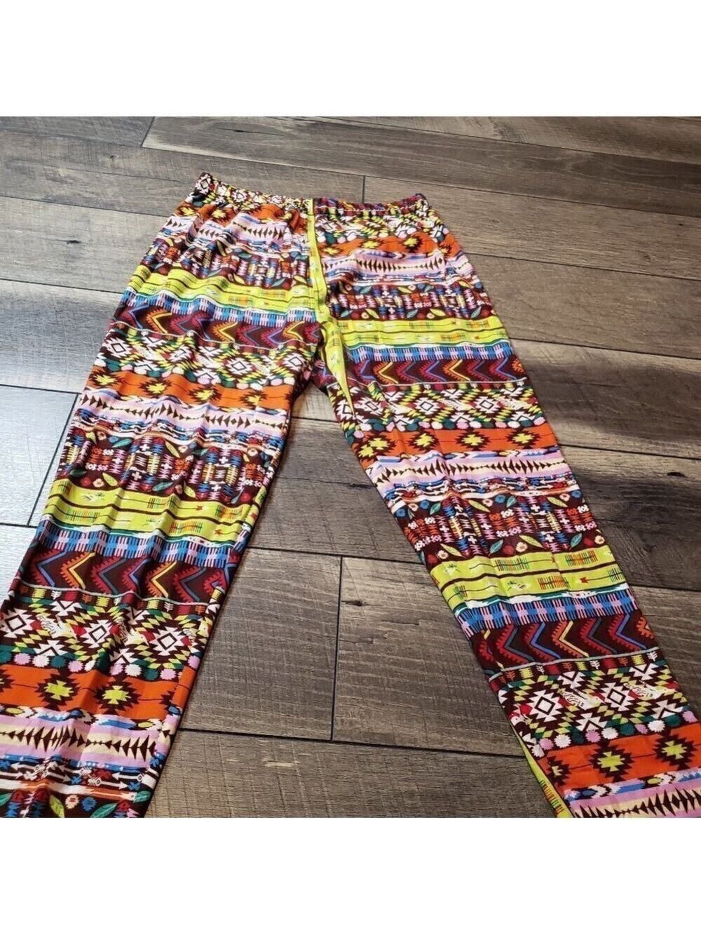 J & K Leggings - Bright multi color print